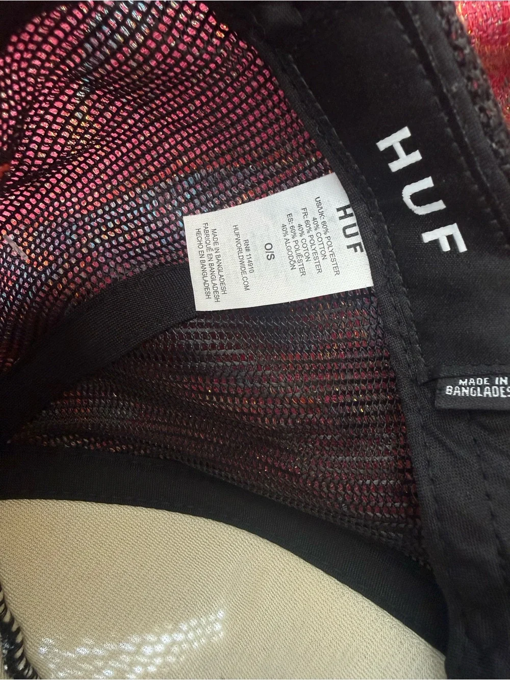 HUF black trucker